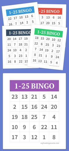 1 20 Number Bingo Cards For Kids Cards Math And Bingo 