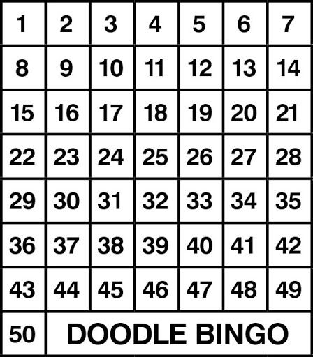 1 50 Bingo Cards Google Search