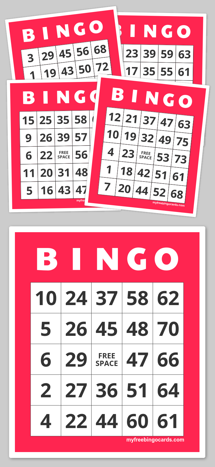 1 75 Number Bingo Free Printable Bingo Cards Bingo 
