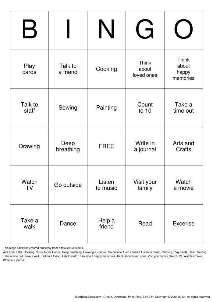 13 Best Images Of Coping Skills Worksheets Printable 