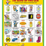 2 3140 I m Safe In The Car Backseat Bingo Game English