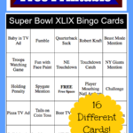 2015 Super Bowl Bingo Cards FREE Printable Thrifty Jinxy
