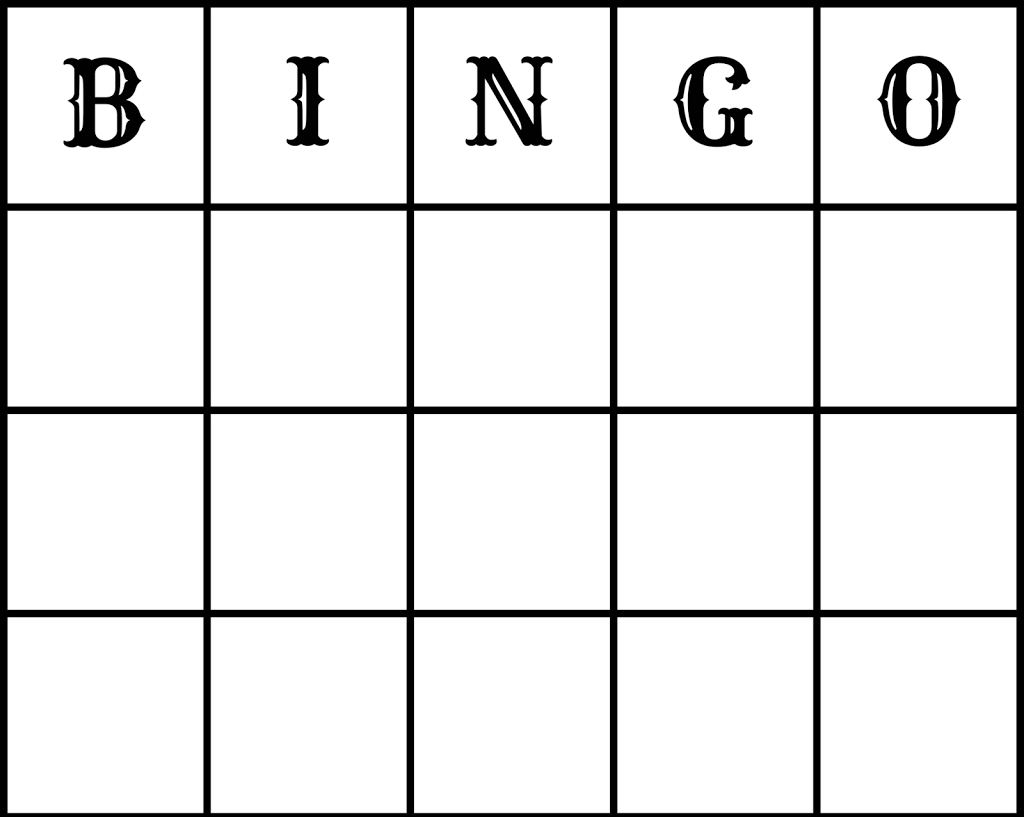 25 Amusing Blank Bingo Cards For All KittyBabyLove