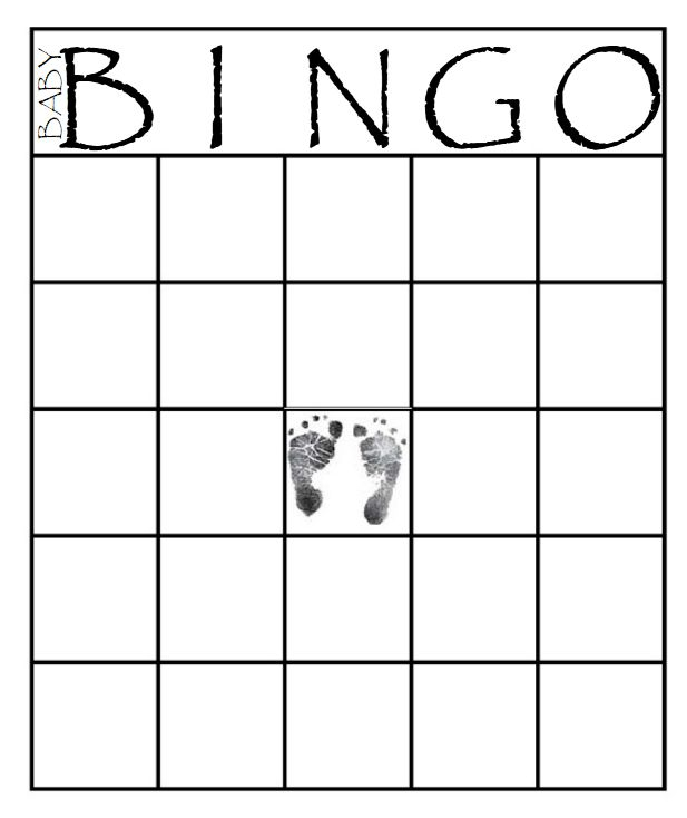 29 Sets Of Free Baby Shower Bingo Cards 29 Sets Of Free Baby Shower Bingo Cards