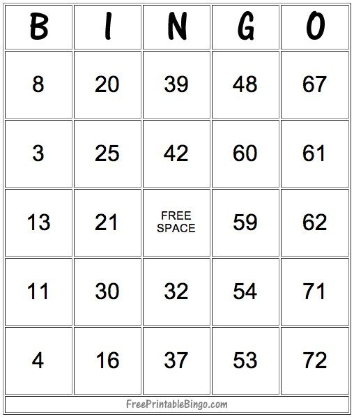 49 Printable Bingo Card Templates Bingo Card Template 