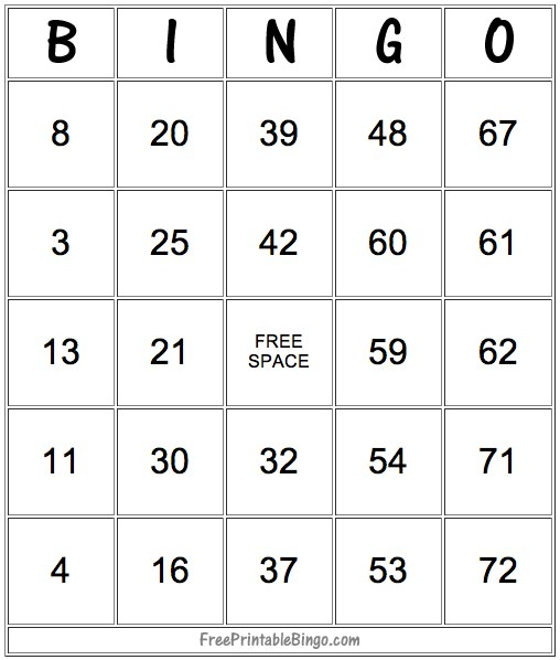 49 Printable Bingo Card Templates Tip Junkie