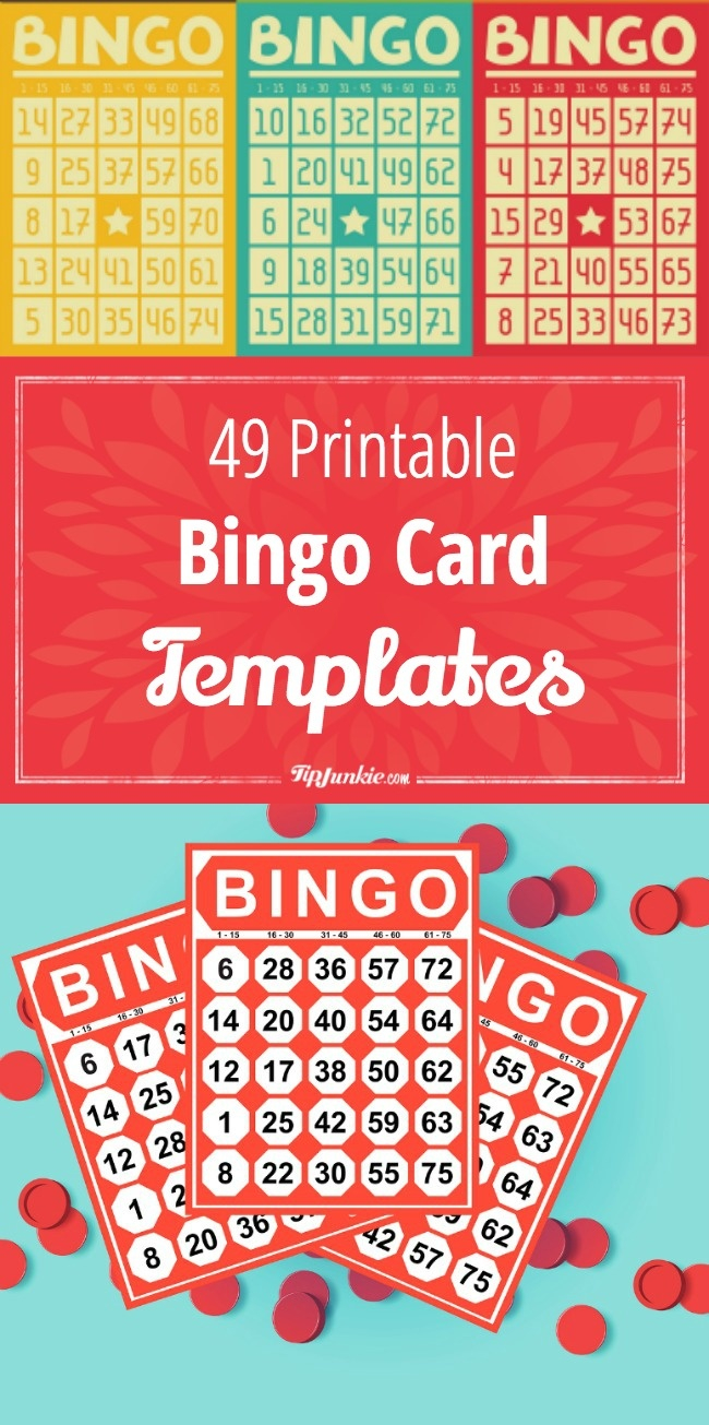 49 Printable Bingo Card Templates Tip Junkie