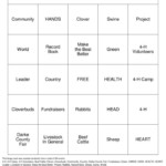 4H Bingo Bingo Cards To Download Print And Customize