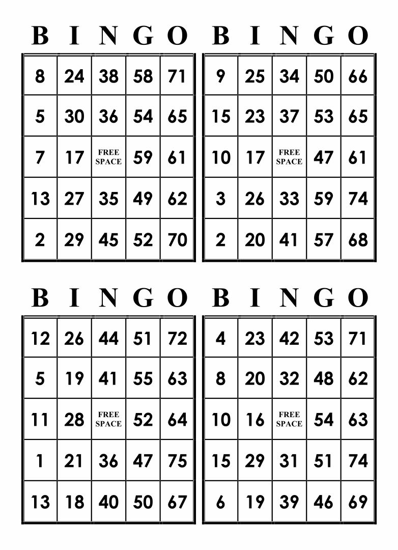 5 Best Free Printable Number Bingo Cards Printablee