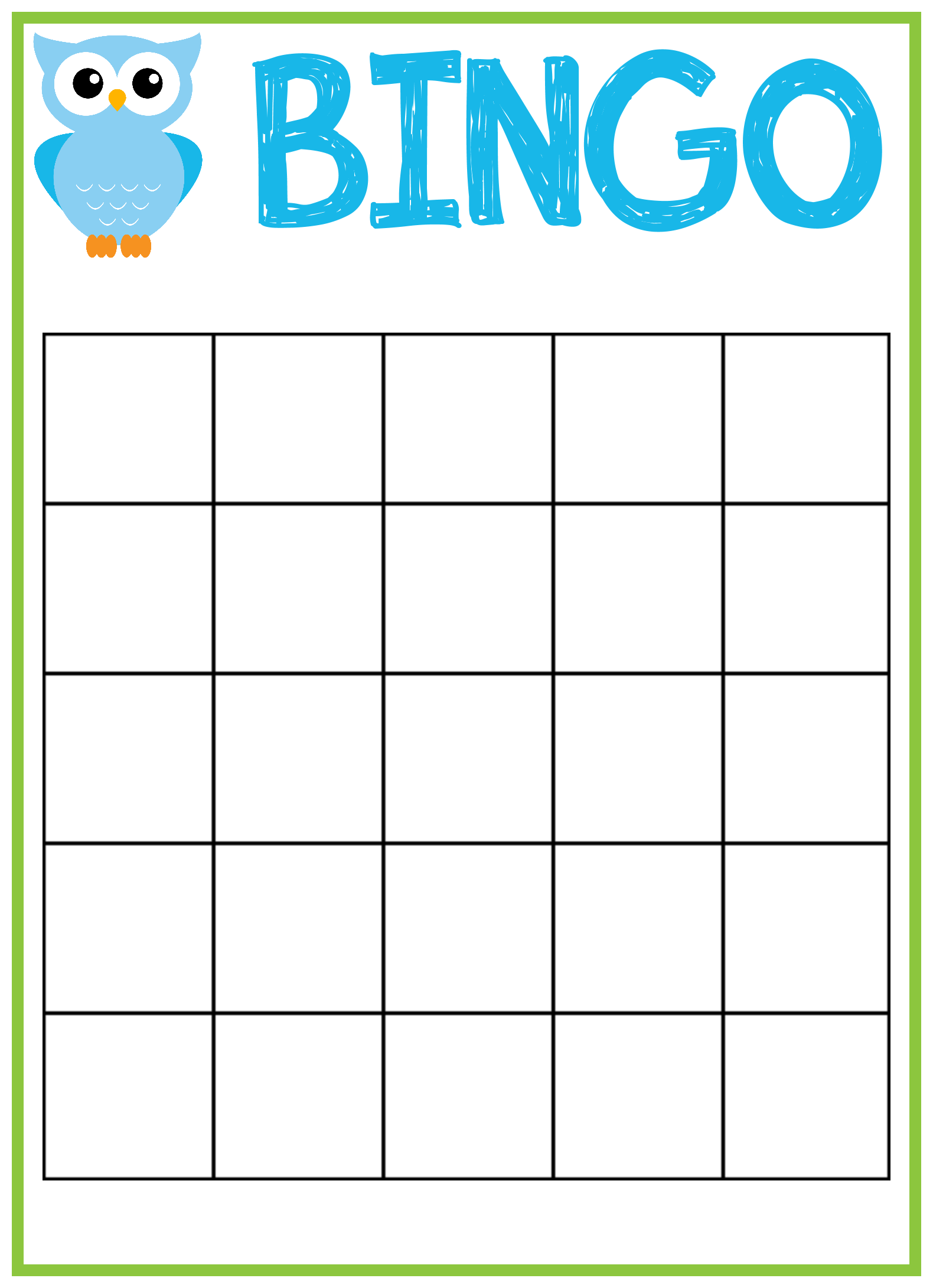 6 Best Free Printable Bingo Template Printablee