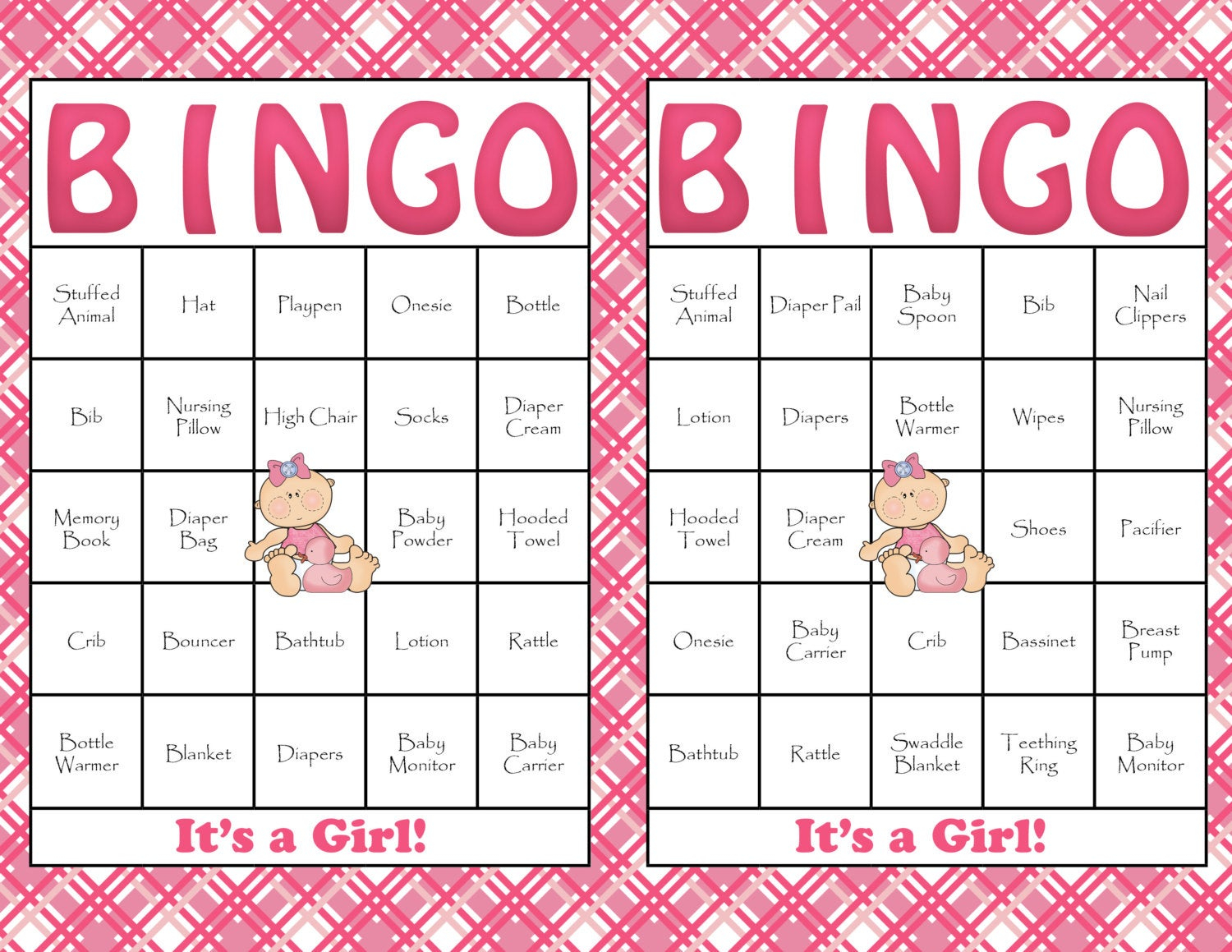 60 Baby Shower Bingo Cards Printable Party By 60 Baby Shower Bingo Cards Printable Party By