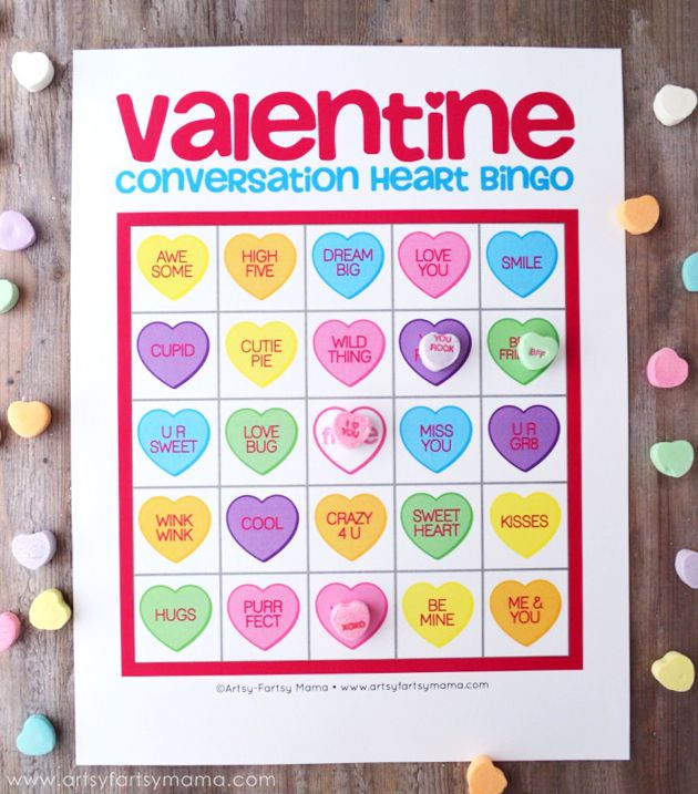 9 Sets Of Free Printable Valentine Bingo Cards