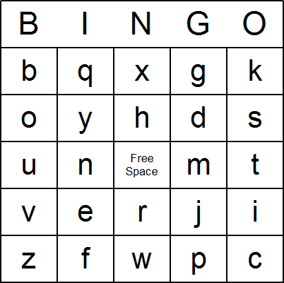 Alphabet Bingo Cards Free Printable And Available For 