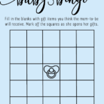 Baby Shower Bingo Printable Baby Shower Bingo Pdf Baby