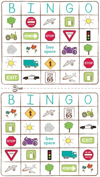 Backseat Bingo Travel Printables And Camp Kiwi Printable 