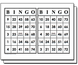 Best Templates Printable Bingo Cards With Numbers