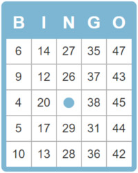 Bingo Cards 50 To Print