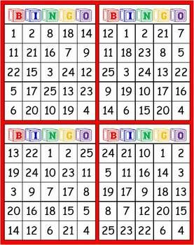 BINGO For Numbers 1 25 Bingo Math Bingo Teaching Math BINGO For Numbers 1 25 Bingo Math Bingo Teaching Math