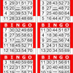 Bingo Patterns Printable Red Bingo Cards With Normal