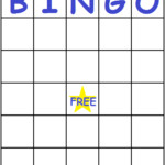 BingoCard Blue Empty With Images Bingo Bingo