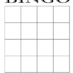 Blank bingo 4 4