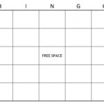 Blank Bingo Cards Blank Bingo Card Template