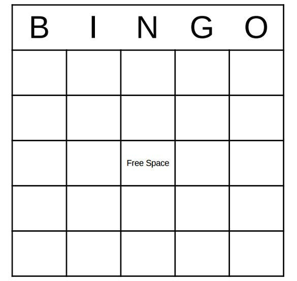 Blank Bingo Template 14 Free PSD Word PDF Vector EPS 