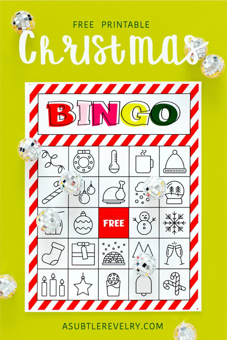 Christmas Bingo Printable For Large Groups Small 