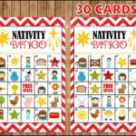 Christmas Nativity Bingo 30 Cards Printable Nativity Bingo