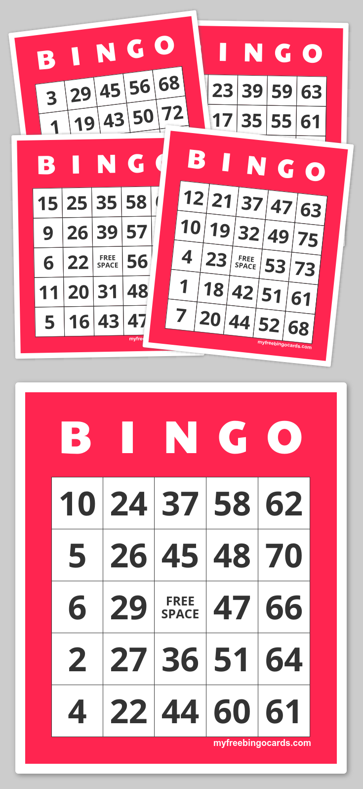 Classic 1 75 Number Bingo Free Bingo Cards Free 