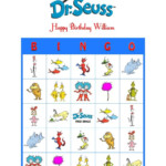 Dr Seuss Cat in the Hat Bingo Cards Bingo Card Template