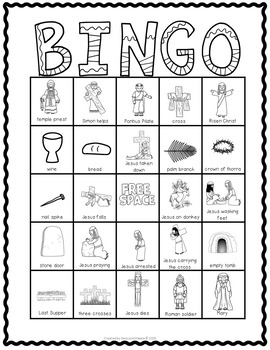 Easter Bingo Religious By Sara J Creations Teachers 