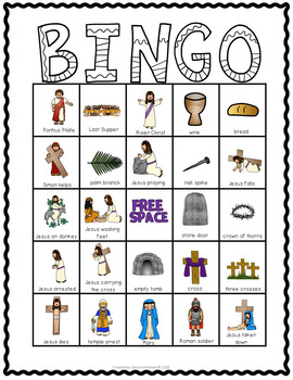 Easter Bingo Religious By Sara J Creations Teachers 