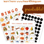 Fall Bingo Game FREE Printable Pack The Art Kit