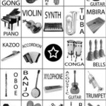 Free Instrument Bingo Game With Sound Files Too
