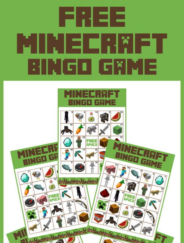 Free Minecraft Printables PSD PNG Vector EPS Free 