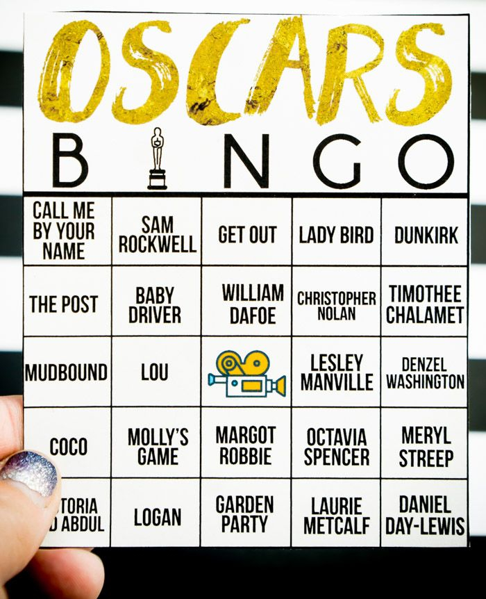 Free Printable 2020 Oscars Bingo Cards Play Party Plan 