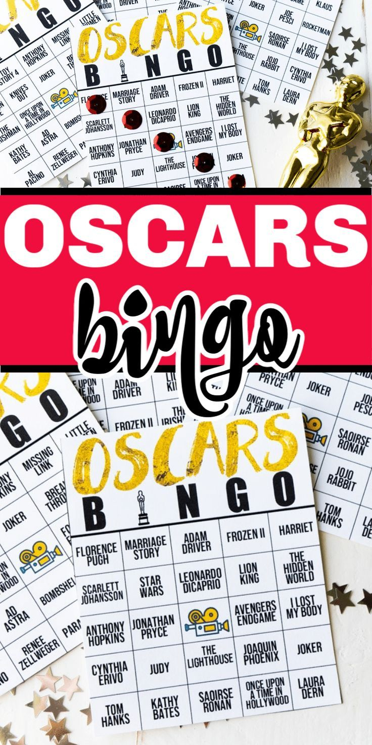 Free Printable 2020 Oscars Bingo Cards Play Party Plan Free Printable 2020 Oscars Bingo Cards Play Party Plan