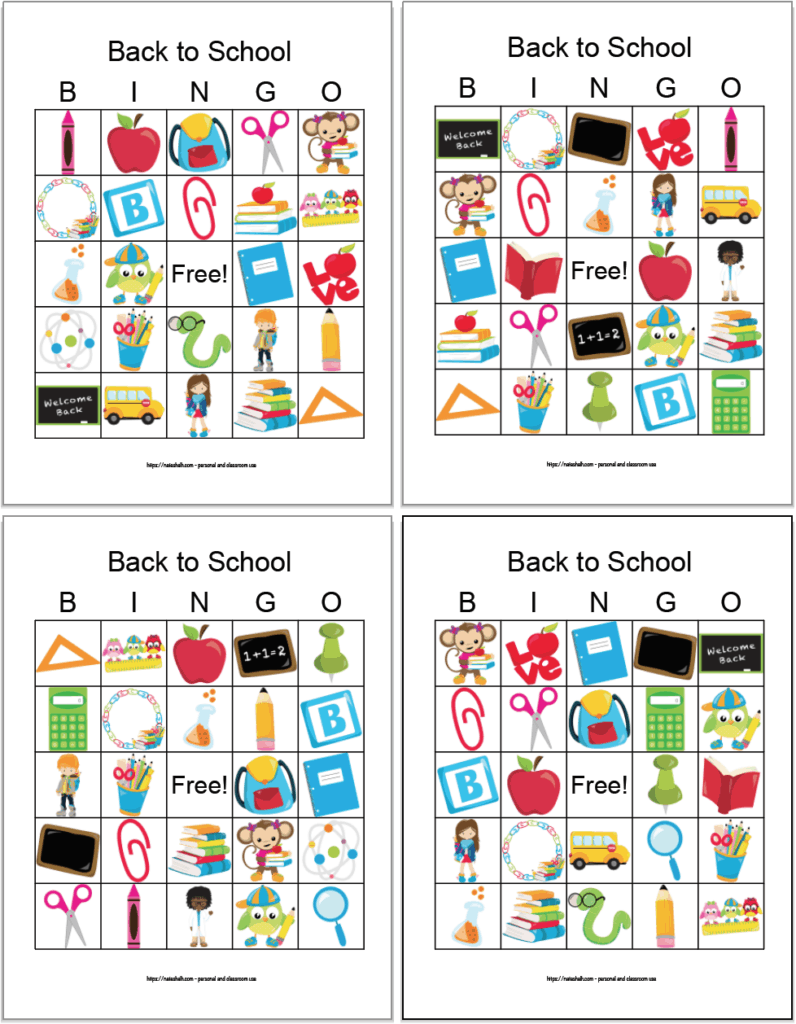 Free Printable Back To School Bingo Easy Icebreaker Free Printable Back To School Bingo easy Icebreaker