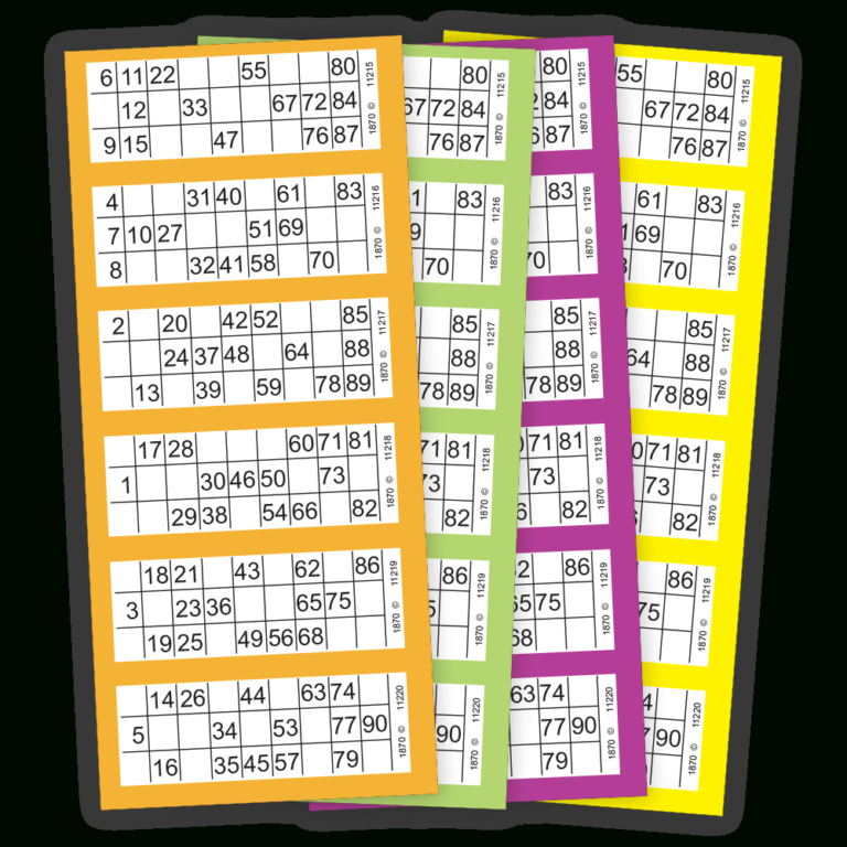 Free Printable Bingo Cards 1 90 Pdf Activity Connection Com Activity 