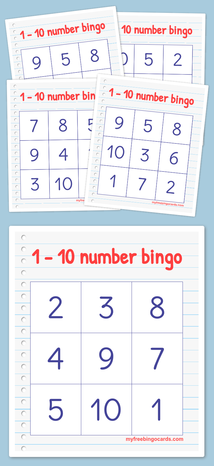 Free Printable Bingo Cards Bingo De Numeros Matematicas 