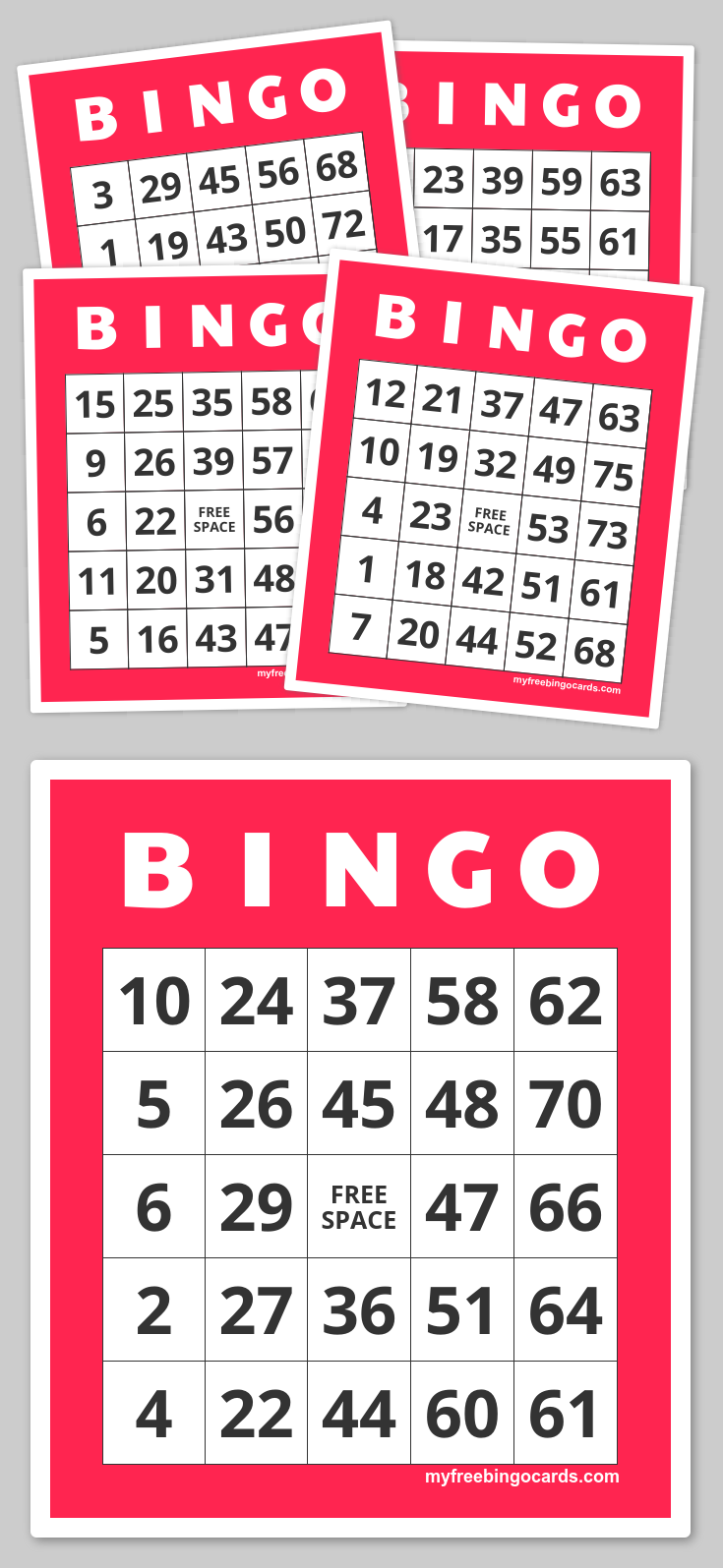 Free Printable Bingo Cards Free Printable Bingo Cards