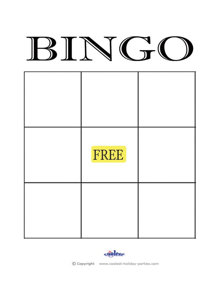Free Printable Blank Bingo Cards Template Blank Bingo 