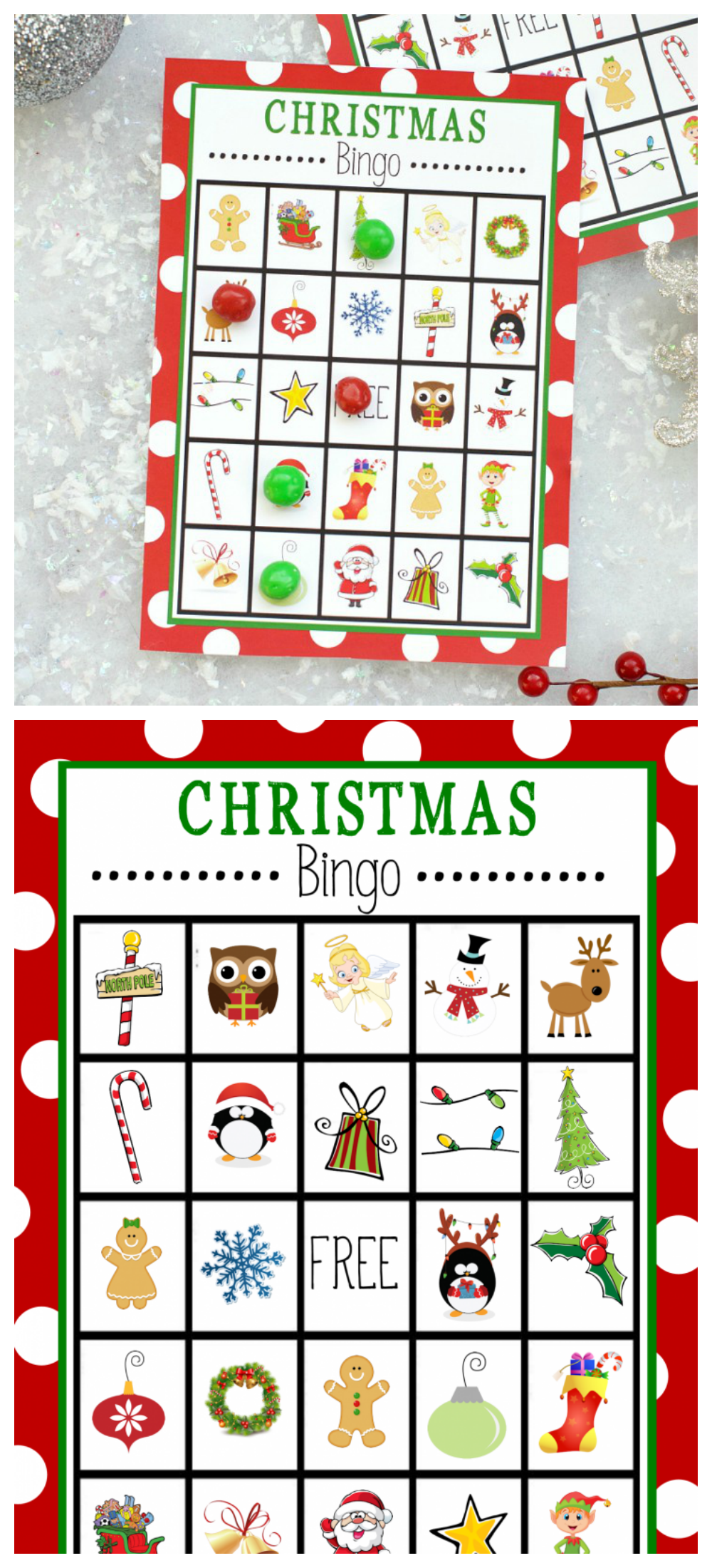 Free Printable Christmas Bingo Game Fun Squared