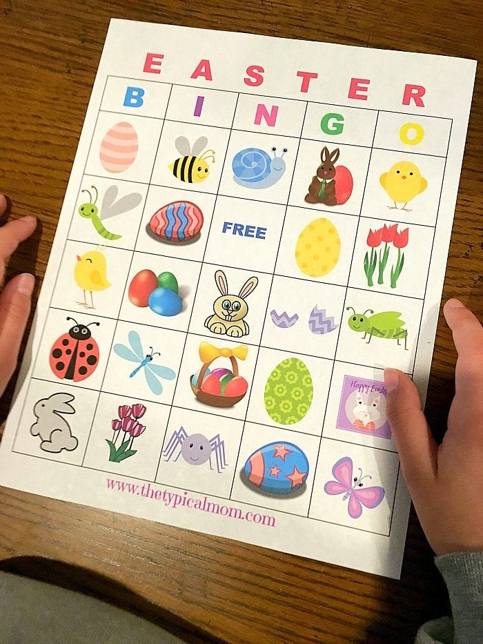 Free Printable Easter Bingo Game The Typical Mom