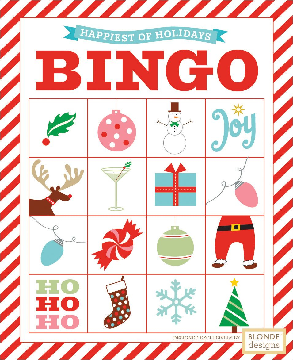 Free Printable Holiday Bingo Blonde Designs Blog 