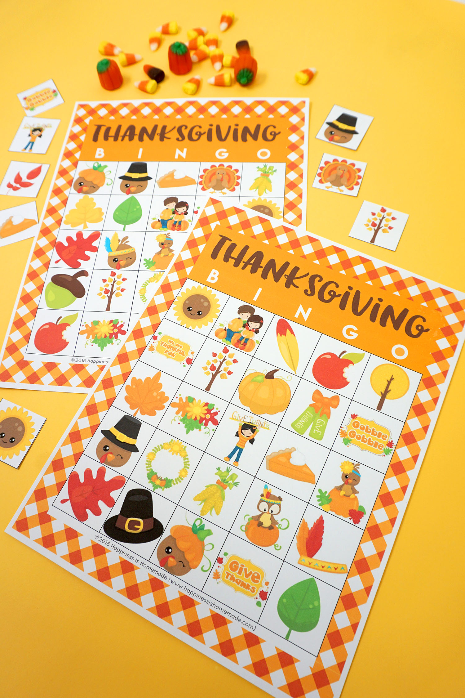 Free Printable Thanksgiving Bingo Cards Happiness Is 
