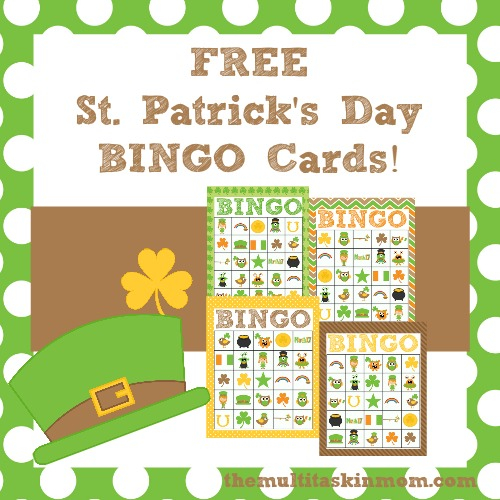 FREE St Patrick s Day Printable BINGO Cards The Multi 