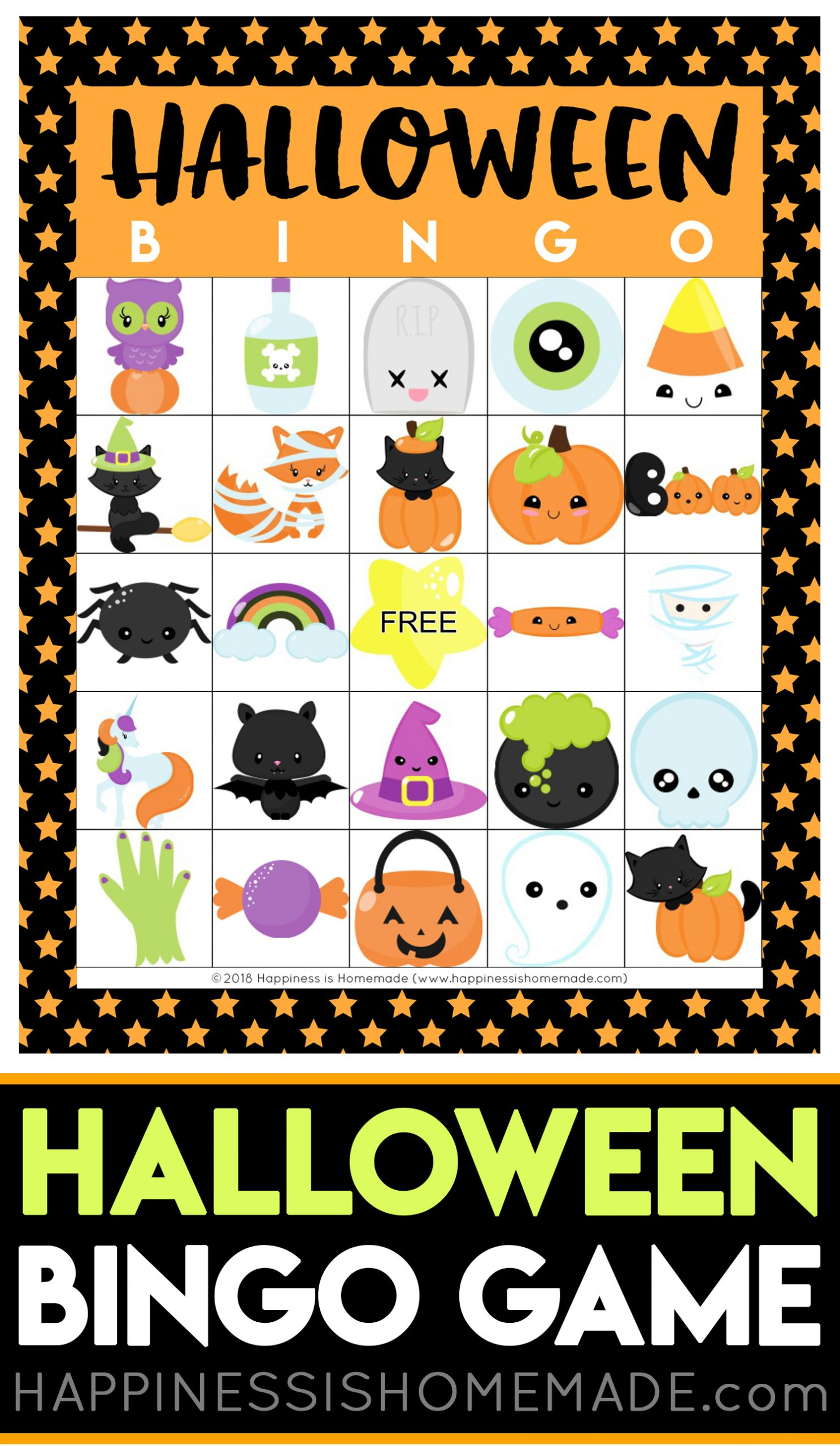 Fun Printable Halloween Bingo Cards Printable Bingo Cards