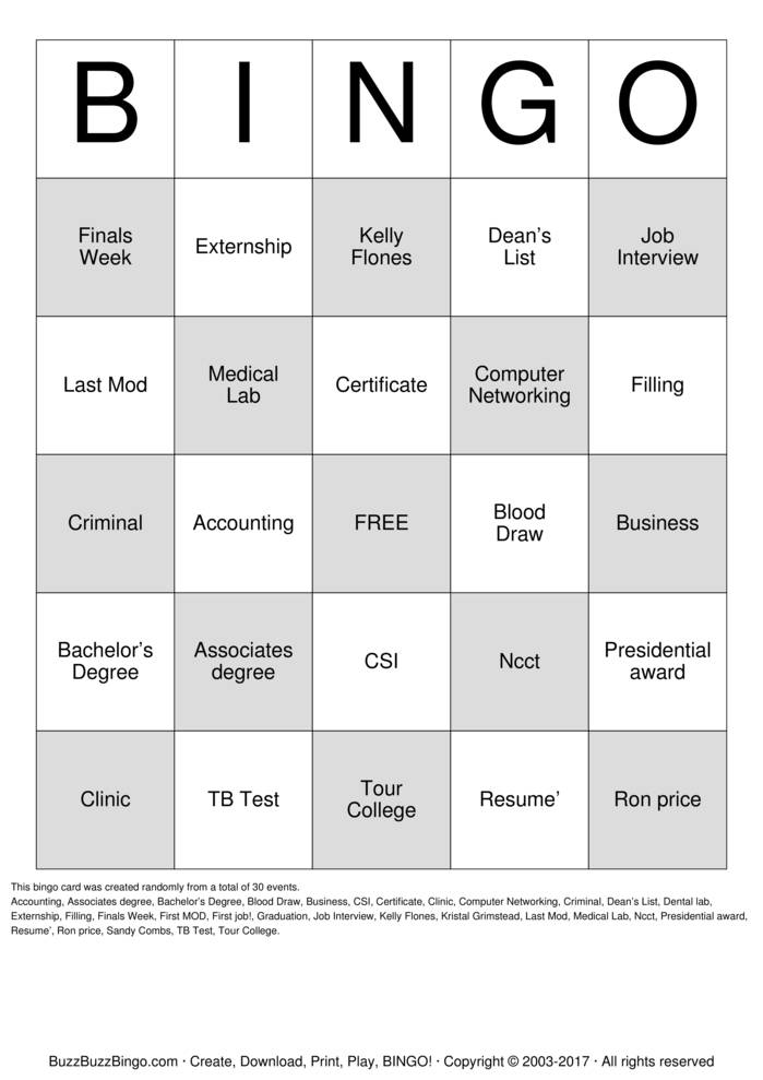 Graduation Bingo Cards To Download Print And Customize 